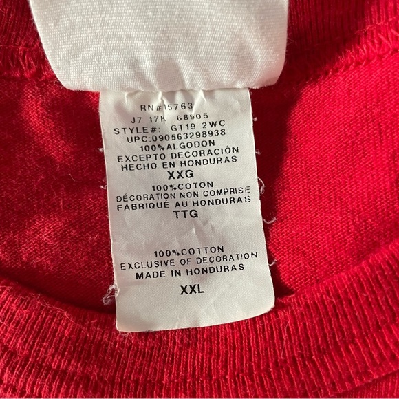 𝅺Vintage 80’s/ 90’s Champion Embroidered Large Champion Logo Tee Shirt size 2XL - Picture 5 of 7